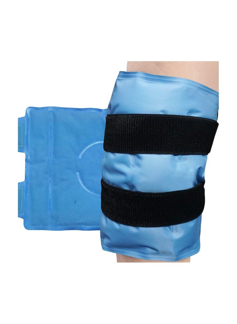 Reusable Hot Cold Large Gel Ice Pack for Knee Pain Relief Gel Ice Wrap for Leg Injuries Swelling Cold Compress Therapy for Arthritis - Image 1