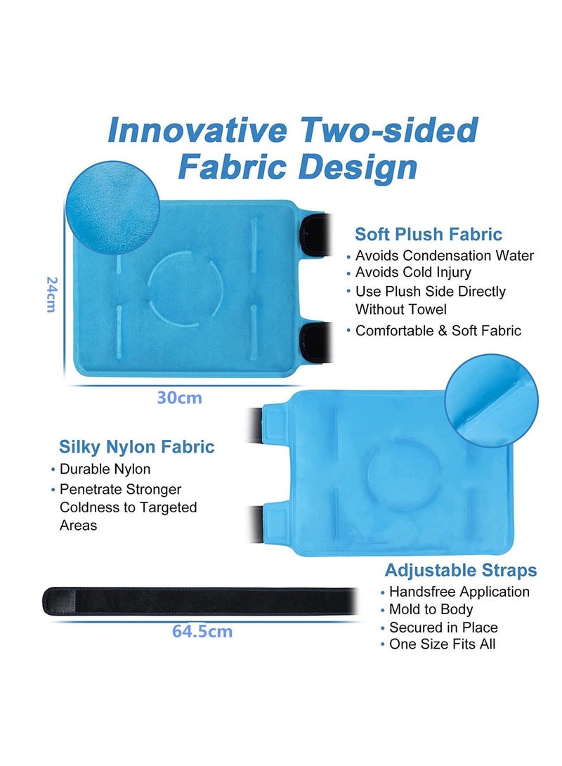 Reusable Hot Cold Large Gel Ice Pack for Knee Pain Relief Gel Ice Wrap for Leg Injuries Swelling Cold Compress Therapy for Arthritis - Image 2
