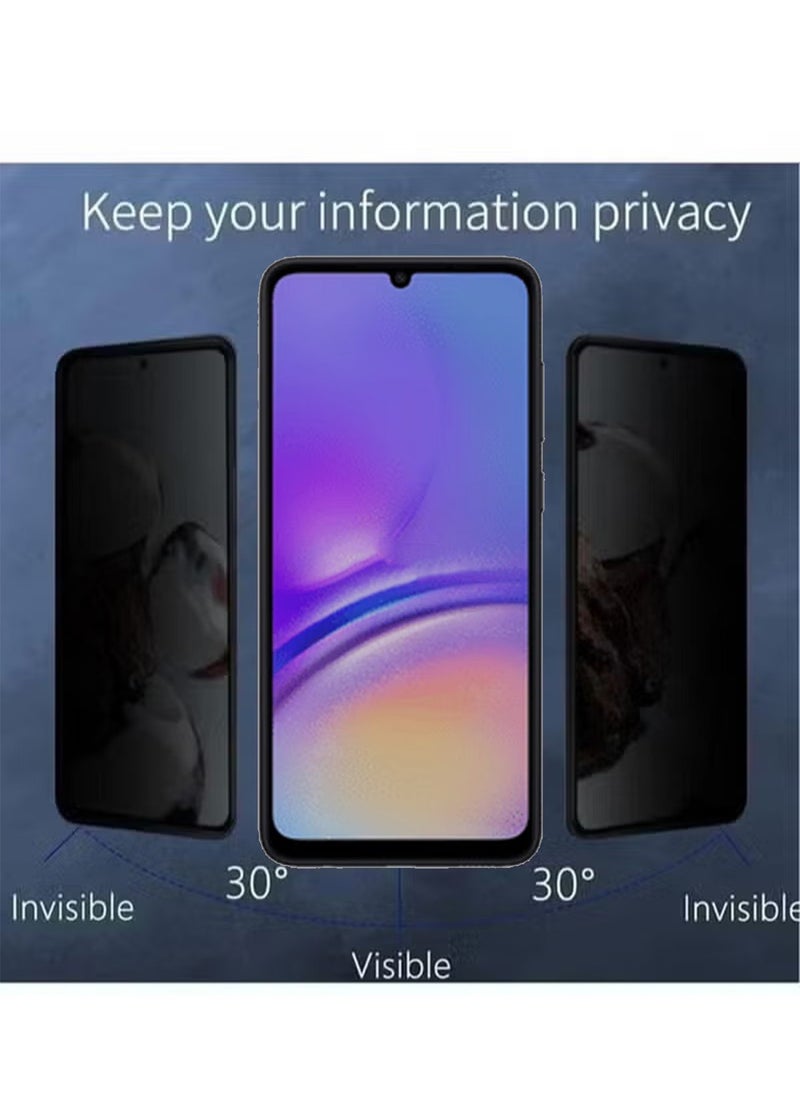 X-level 2 Pack Samsung Galaxy A05 4g Privacy Screen Protector with Easy Install anti-Scratch Glass 9H Hardness,Anti-Spy Anti-Peeping anti-drop Tempered Glass Film Protector Full Cover Protection accessory  - Image 5