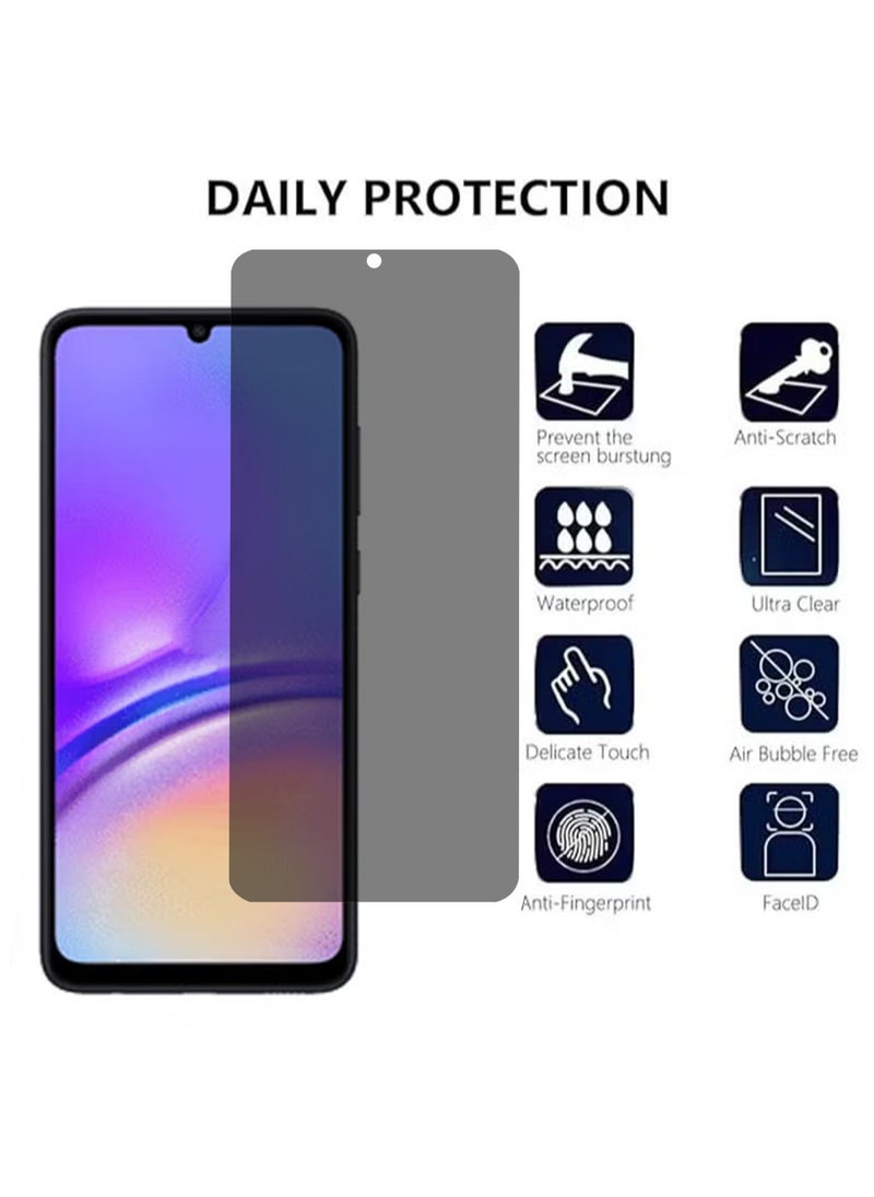 X-level 2 Pack Samsung Galaxy A05 4g Privacy Screen Protector with Easy Install anti-Scratch Glass 9H Hardness,Anti-Spy Anti-Peeping anti-drop Tempered Glass Film Protector Full Cover Protection accessory  - Image 2