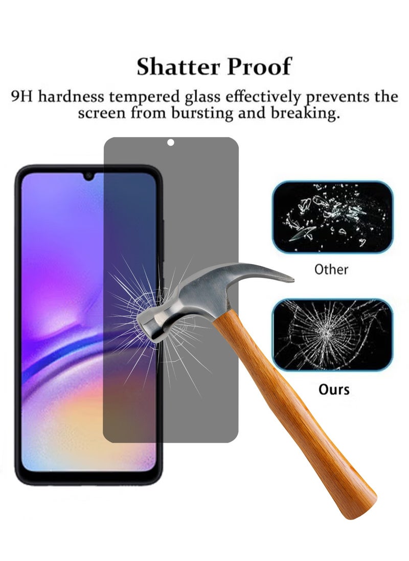 X-level 2 Pack Samsung Galaxy A05 4g Privacy Screen Protector with Easy Install anti-Scratch Glass 9H Hardness,Anti-Spy Anti-Peeping anti-drop Tempered Glass Film Protector Full Cover Protection accessory  - Image 3