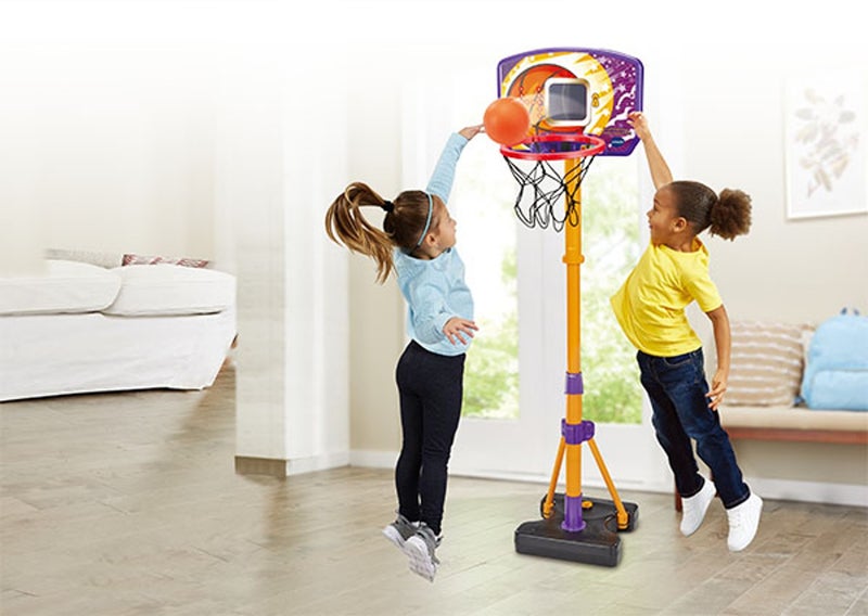 Vtech -Interactive Kids Basketball Hoop with Electronic Scoreboard | Height Adjustable Stand, LED Backboard & 3 Built-In Games | Preschool Basketball Toy for Ages 3–6 Years - Image 4