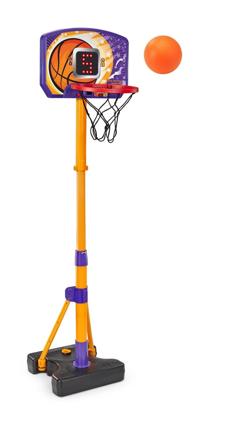 Vtech -Interactive Kids Basketball Hoop with Electronic Scoreboard | Height Adjustable Stand, LED Backboard & 3 Built-In Games | Preschool Basketball Toy for Ages 3–6 Years - Image 2