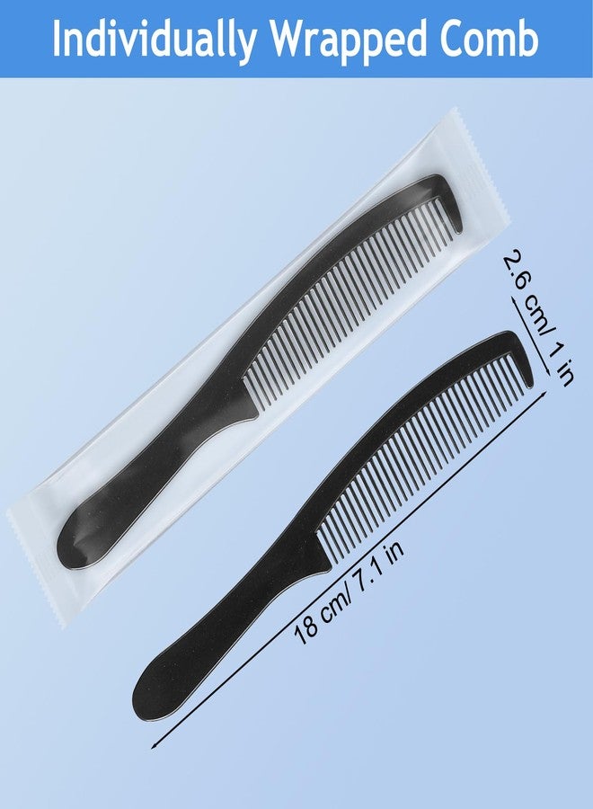 CJZMBSTY Hair Combs Bulk Individually Wrapped, 50 Pcs Disposable Combs for Hotel, Travel, Charity, Homeless - Image 2
