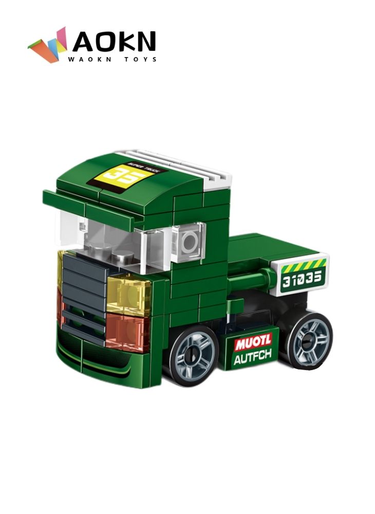 WAOKN New Small Particle Assembled Vehicles Sports Car Model Toys Parent and Child Play Assembled Building Blocks Toys Exercise Kids Spatial Thinking Ability and Hands On Ability