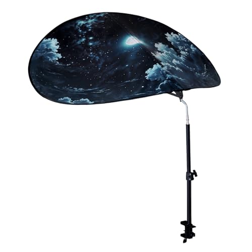 VSUNTENT Large Size 52Office Cubicle Shade Cubicle Desk Light Shield to Block AntiGlare Cover Light Sensitive Professionals Cubicle Light Quick Install Shading Light Shade with ClampPatent Pending - Image 1