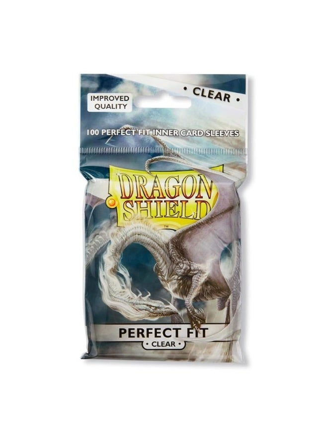 dragon shield عبوتان من أكمام بطاقات دراجون شيلد الداخلية الشفافة بحجم قياسي 100 قطعة لكل عبوة - Image 1