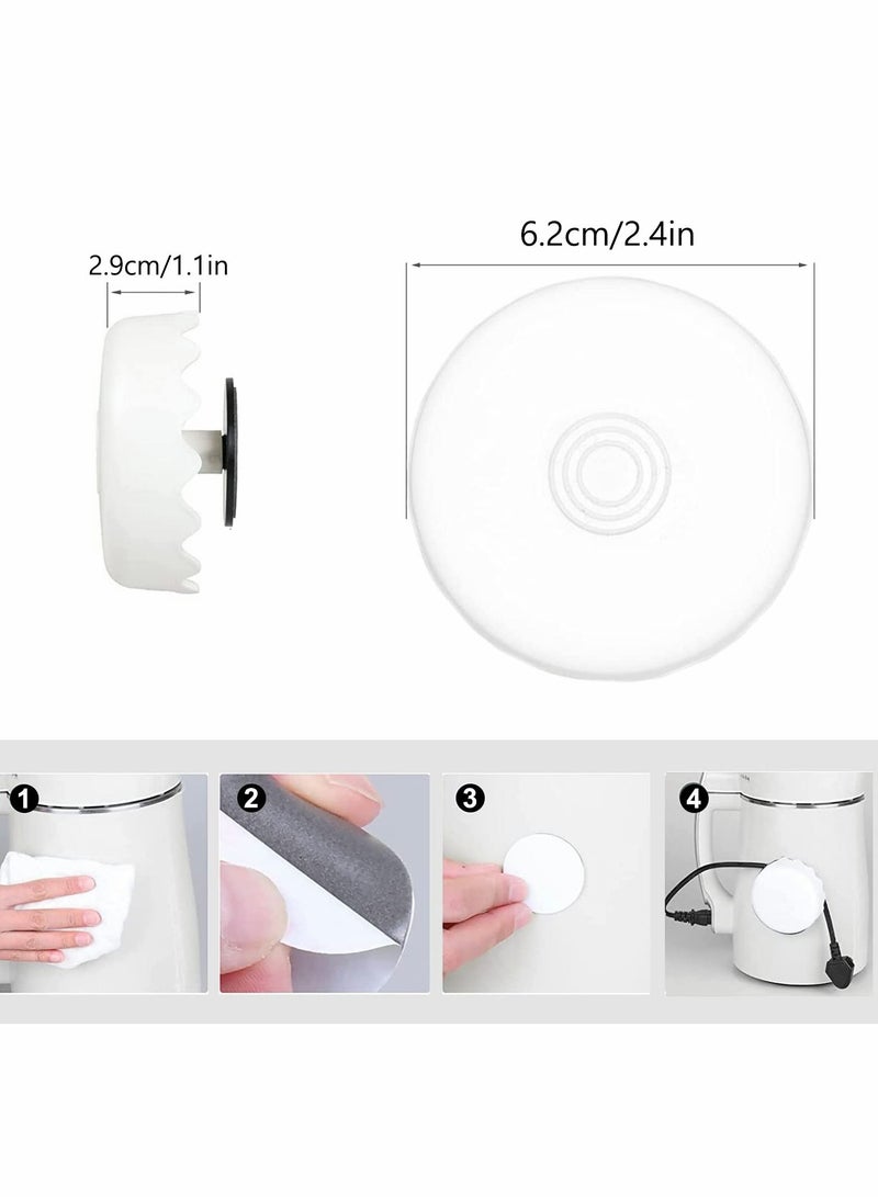 سيوسي الأجهزة الكهربائية الصغيرة سلك الطاقة المتعرج 2 قطعة مطبخ التوصيل التشطيب ، حمام RV ، والحفاظ على سطح المكتب نظيفة ومرتبة - Image 4