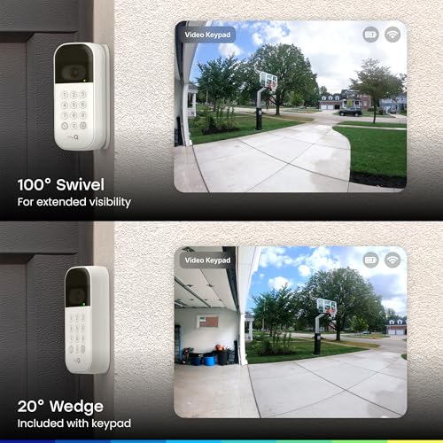 Chamberlain VKP1-MYQ-SMW myQ Smart Garage Video Keypad Swivel Mount, 5.6 Ounces, Grey - Image 3