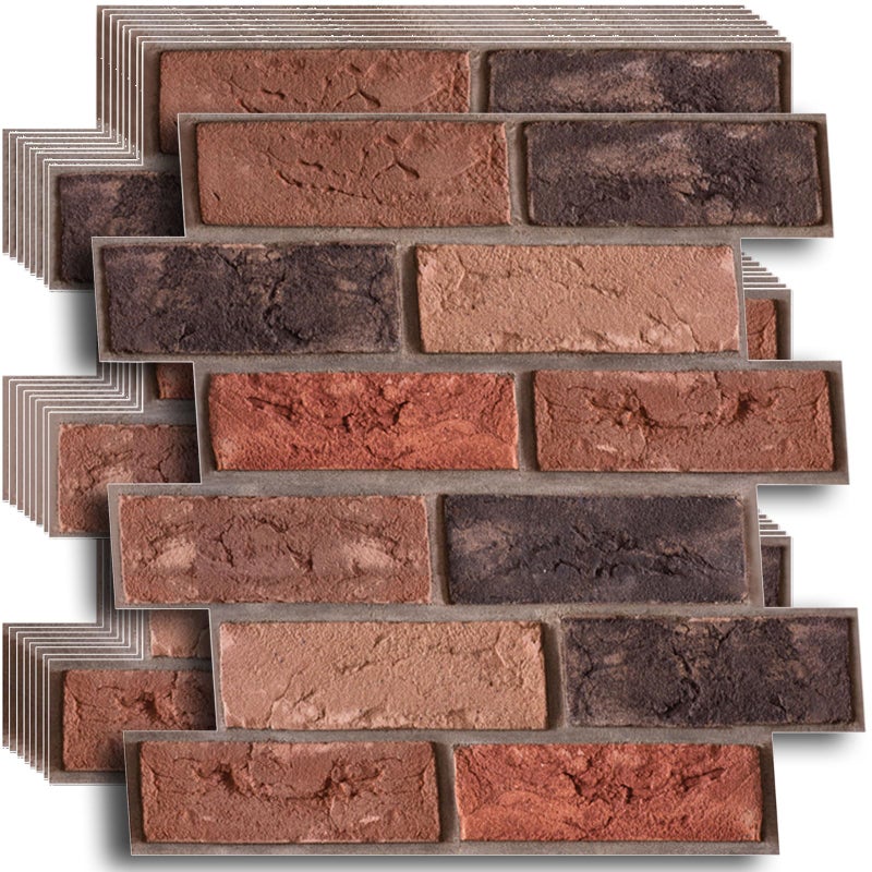 szgwtk 3D Wall Panels Peel and Stick,Faux Brick,Waterproof Self Adhesive Decorative Wall Panelsfor Interior Wall Decor,Living Room,TV Background,Study Room,Fireplace,Bedroom 10 Pcs 30x30cm - Image 1