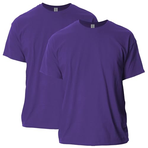 Gildan Adult Ultra Cotton T-Shirt, Style G2000, Multipack, Purple (2-Pack), X-Large - Image 5