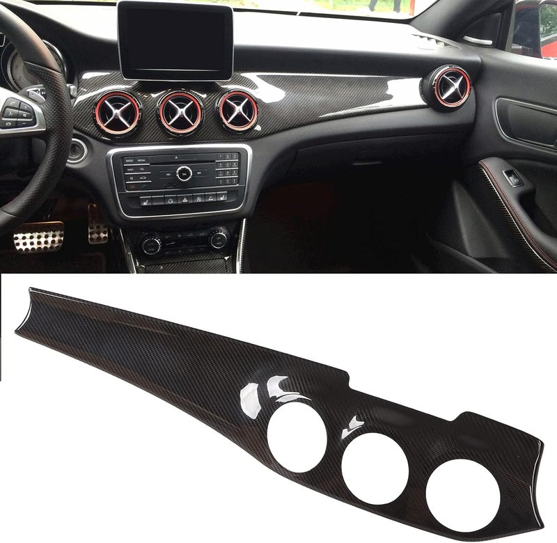 Carbon Fiber Dashboard Panel Trim, Replacement for CLA GLA Class C117 X156, Dry Carbon Fiber with 3K Twill Weave, Interior Styling Kit for 2013–2020 - Image 3