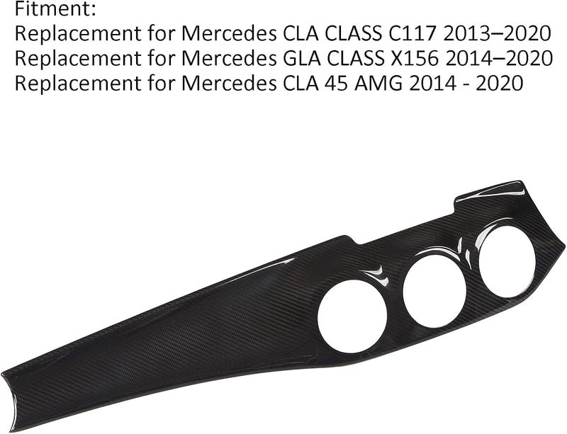 Carbon Fiber Dashboard Panel Trim, Replacement for CLA GLA Class C117 X156, Dry Carbon Fiber with 3K Twill Weave, Interior Styling Kit for 2013–2020 - Image 4