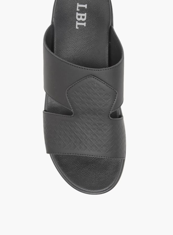 LBL by Shoexpress Men Textured Slip-On Arabic Sandals Ramadan Collection - Image 2