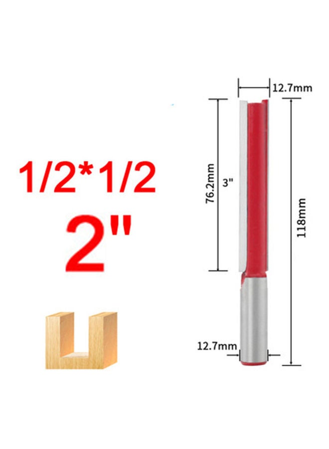 NIBEMINENT 1-Piece Woodworking Milling Cutter Red/Silver  - Image 4