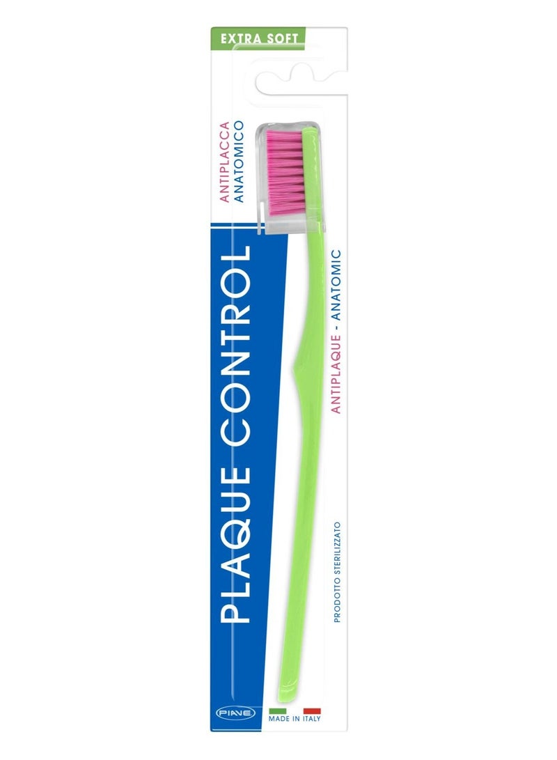 Piave Plaque Control Extra Soft Toothbrush Gentle Plaque Removal & Gum Care - Image 3