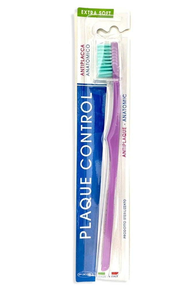 Piave Plaque Control Extra Soft Toothbrush Gentle Plaque Removal & Gum Care - Image 1