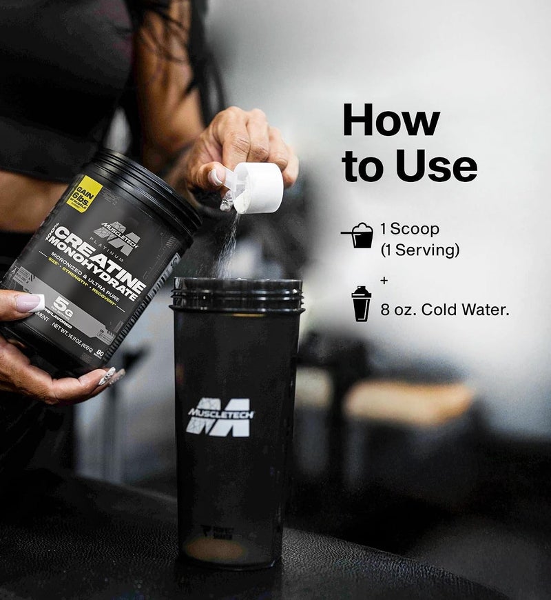 ماسل تيك MuscleTech Platinum 100% Creatine Unflavoured 400g - Image 3