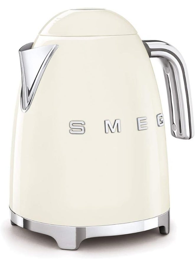 Smeg  KLF03CRUK, 50'S Retro Style Kettle, 1.7 L Capacity With Water Level Indicator, 360 Swivel Base, Anti-Slip Feet, Soft Opening Lid, Stainless Steel, Cream 1.7 L 2400 W KLF03CREU Cream - Image 3