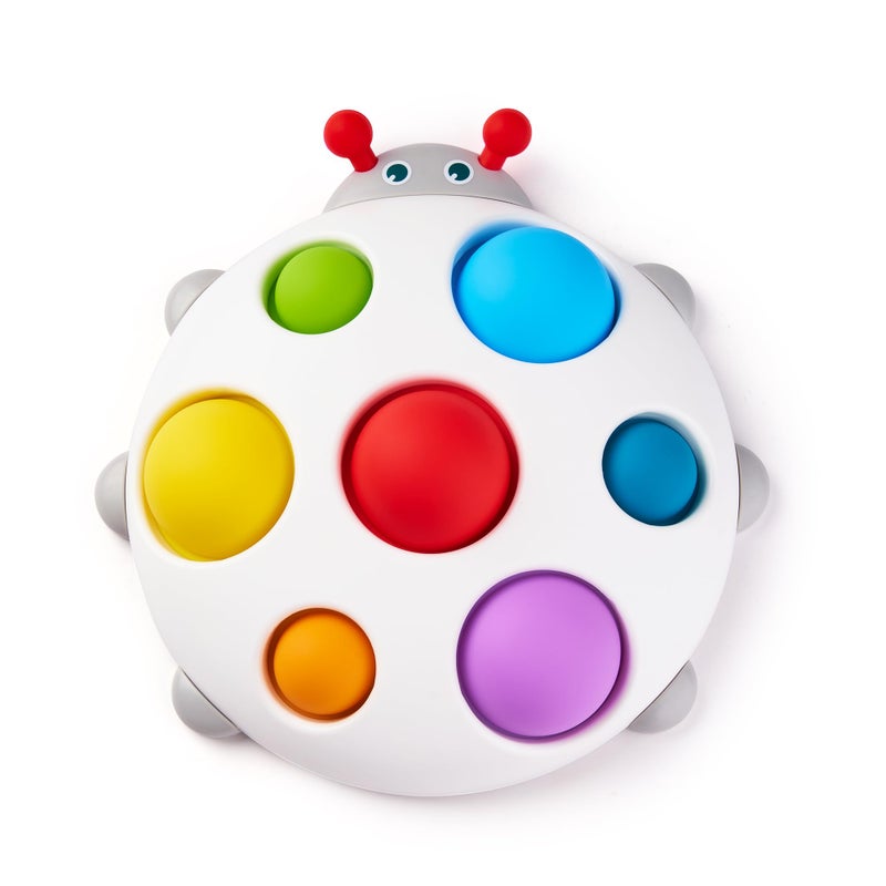 LiKee Fidget Popper Sensory Baby Toys for 10+ Months, Christmas Stocking Stuffers Push and Popping Busy Board, Montessori Toys for 1+ Years Old, Airplane Car Travel Toy for Toddlers 1-3 Stress Relief - Image 1