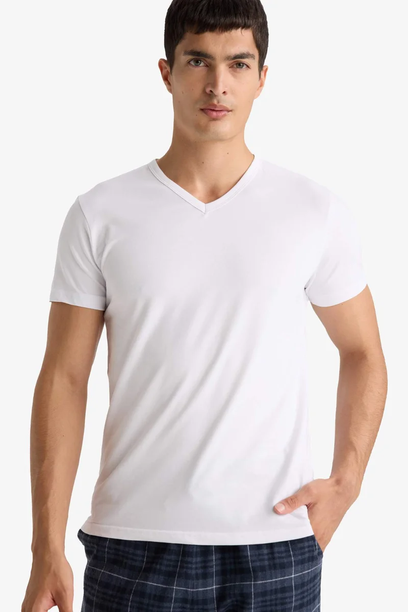 Defacto Slim Fit Short Sleeve Knitted Tops
