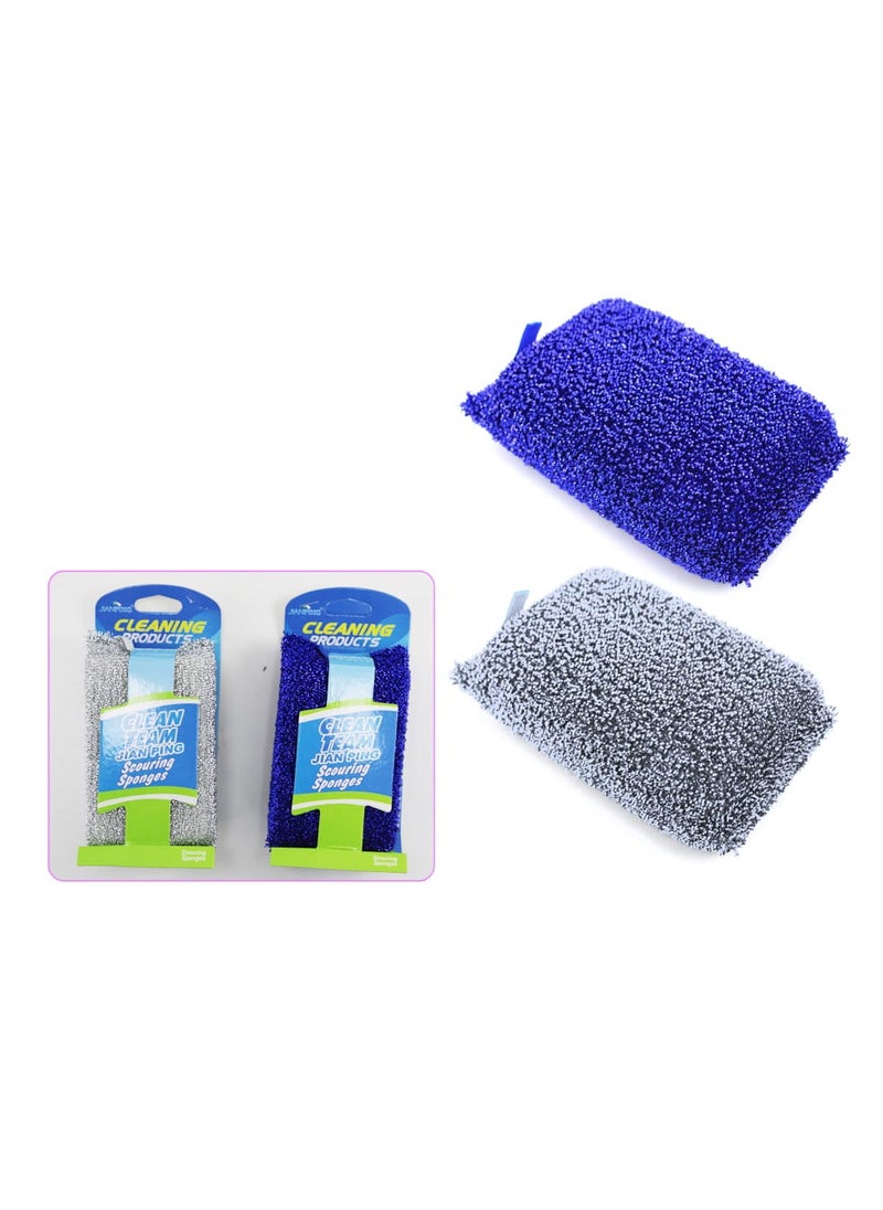 AL QADAH - Scouring Sponge on Card Mix Color Set for Convenient and Effective Cleaning - Image 1
