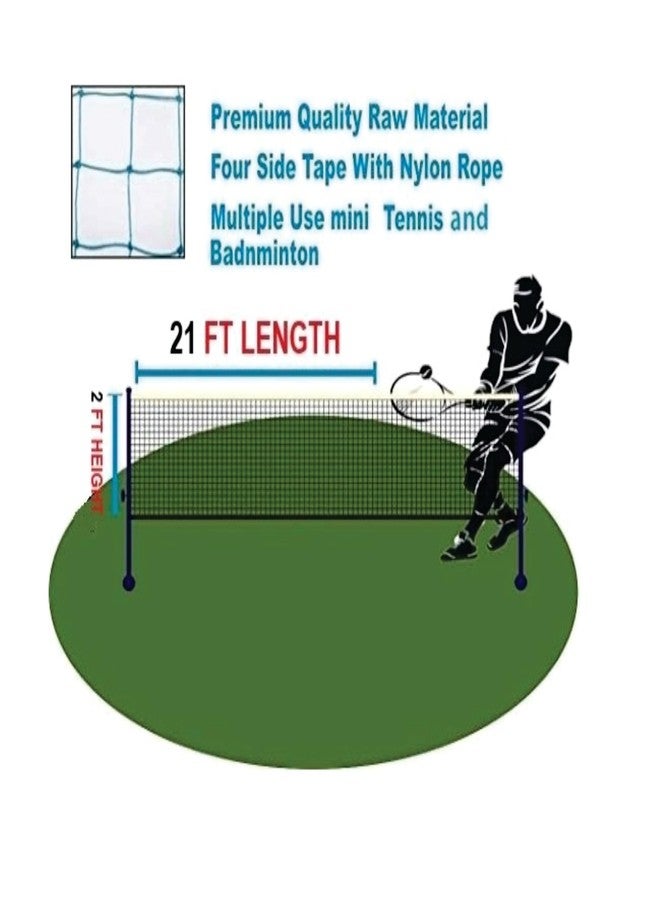 NETYLON Badminton Net for Outdoor & Indoor Portable, Durable & Weather Resistant Replacement Sports Net for Backyard, School, Beach & Garden (Blue) - Image 4
