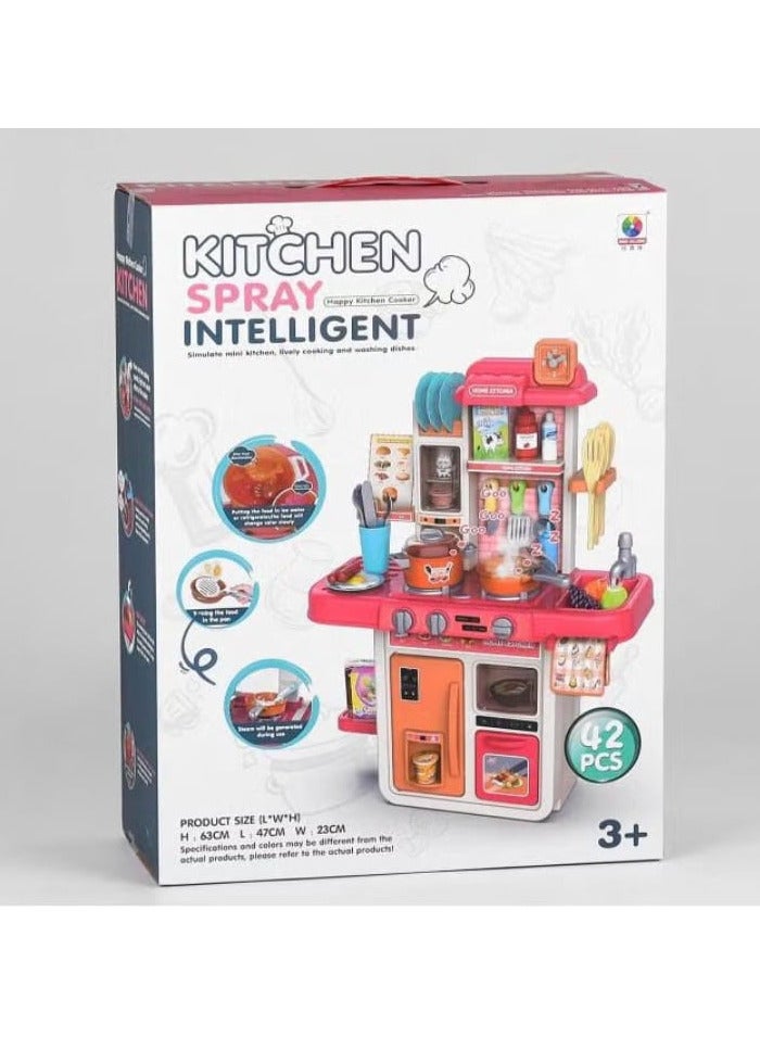 42-Piece Large Girls Kitchen Playset