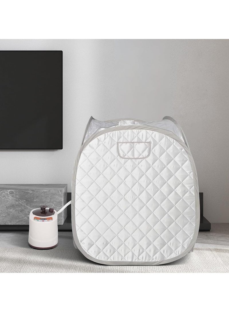 DubaiGallery Steam Sauna Room Portable Steam Sauna Box Slimming 4L Sauna Pot Machine Home Sauna SPA Indoor Body Slimming Therapy Sauna Kits - Image 1