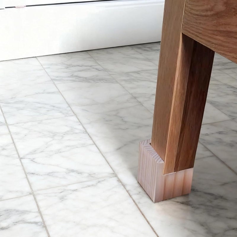 Wood Furniture Risers Square 4-Pack, Lift, Bed, Sofa, Table - Image 4