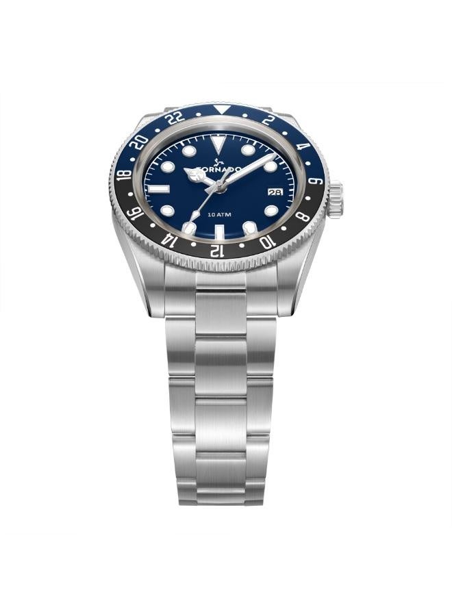 TORNADO Men's Stainless Steel Analog Watch T24006-SBSN - 40 mm - Image 2