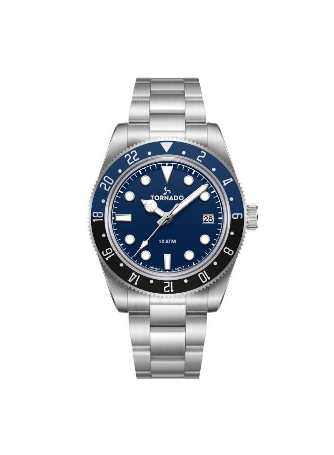 TORNADO Men's Stainless Steel Analog Watch T24006-SBSN - 40 mm - Image 1