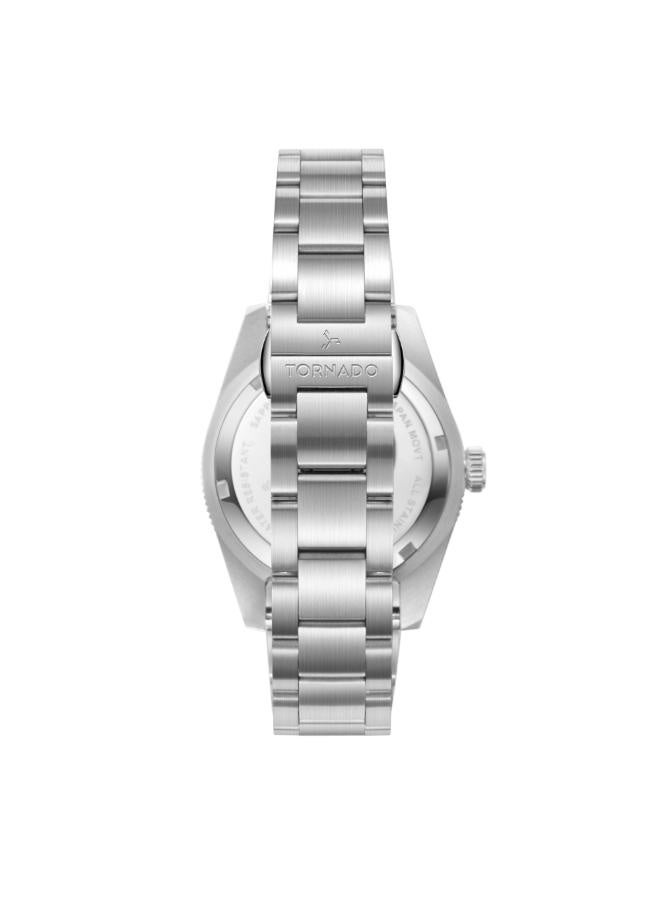 TORNADO Men's Stainless Steel Analog Watch T24006-SBSN - 40 mm - Image 4