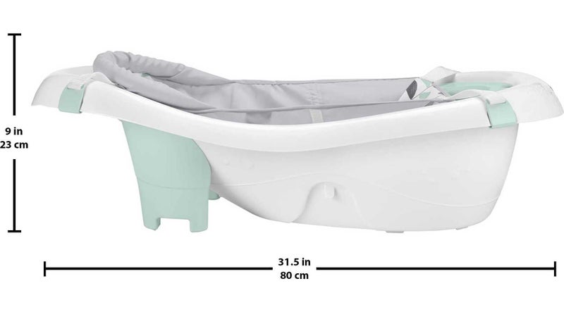 Fisher-Price Baby to Toddler Bath 4-in-1 Sling â€˜n Seat Tub with Removable Infant Support and 2 Toys, Climbing Leaves - Image 3