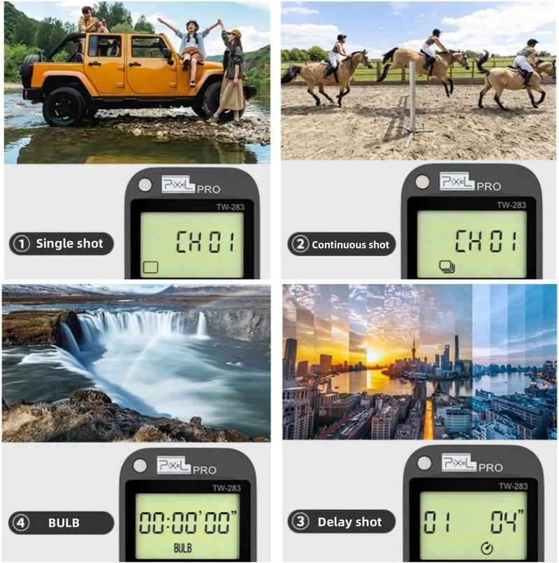 Pixel Timer Shutter Release Remote Control TW283-DC2 Remote Release for Nikon Z7 Z7II Z6 Z6II Z5 D5600 D3300 D5000 D5100 D5200 D5300 D5500 D90 D7000 D7100 D7200 D7500 D780 D610 D750 P7700 P7800 - Image 4