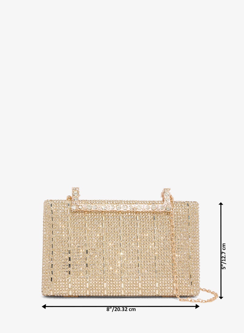 خزانة حقيبة يد ذهبية مزينة بتفاصيل دقيقة - Image 5