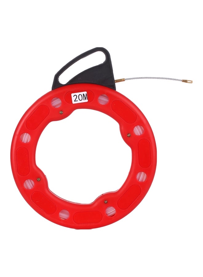 Loquat Fiberglass Fish Tape Electrical Cable Puller Red/Black 20meter - Image 1