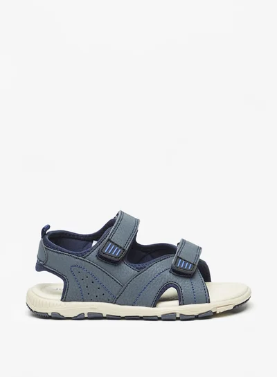 JUNIORS Boys Textured Floaters With Hook And Loop Closure