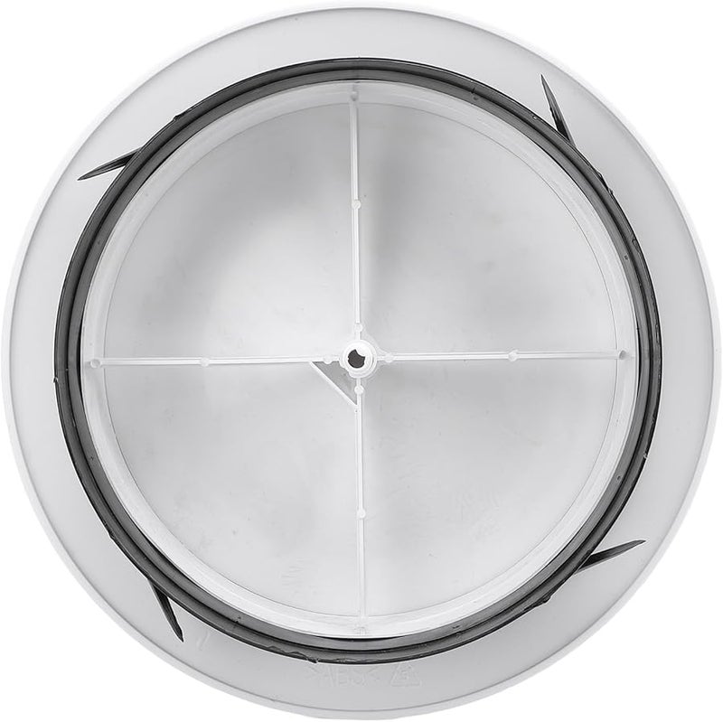 غطاء تهوية بلاستيكي دائري 8 بوصة قابل للتعديل لتدفق الهواء، مثبت على الحائط أو السقف، فتحة تهوية 200 مم - Image 4