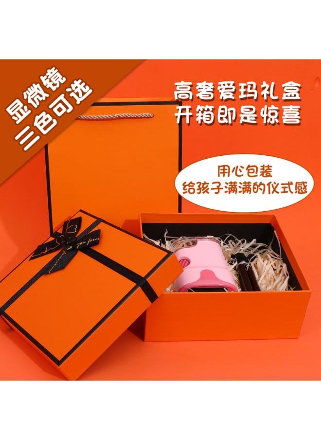 Generic Children's Microscope Scientific Experiment Handheld Dv Telescope Elementary School Students Available Birthday Gift Educational Toys 