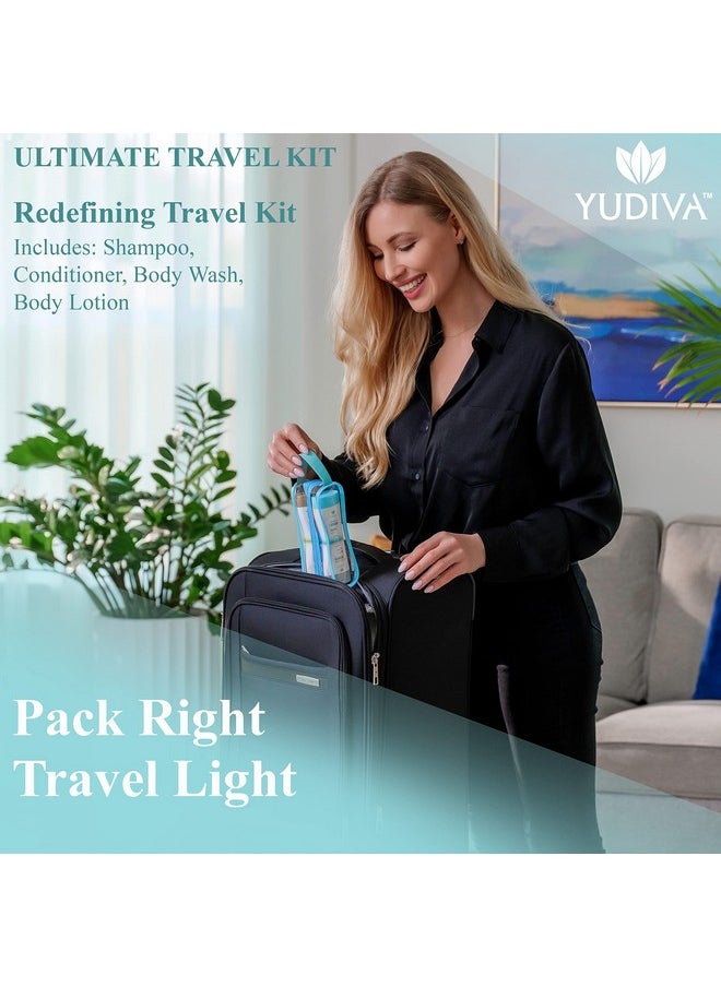 YUDIVA - Ultimate Travel Kit Shampoo Conditioner Body Wash Body Lotion/Travel Size Set By Yudiva - Image 1