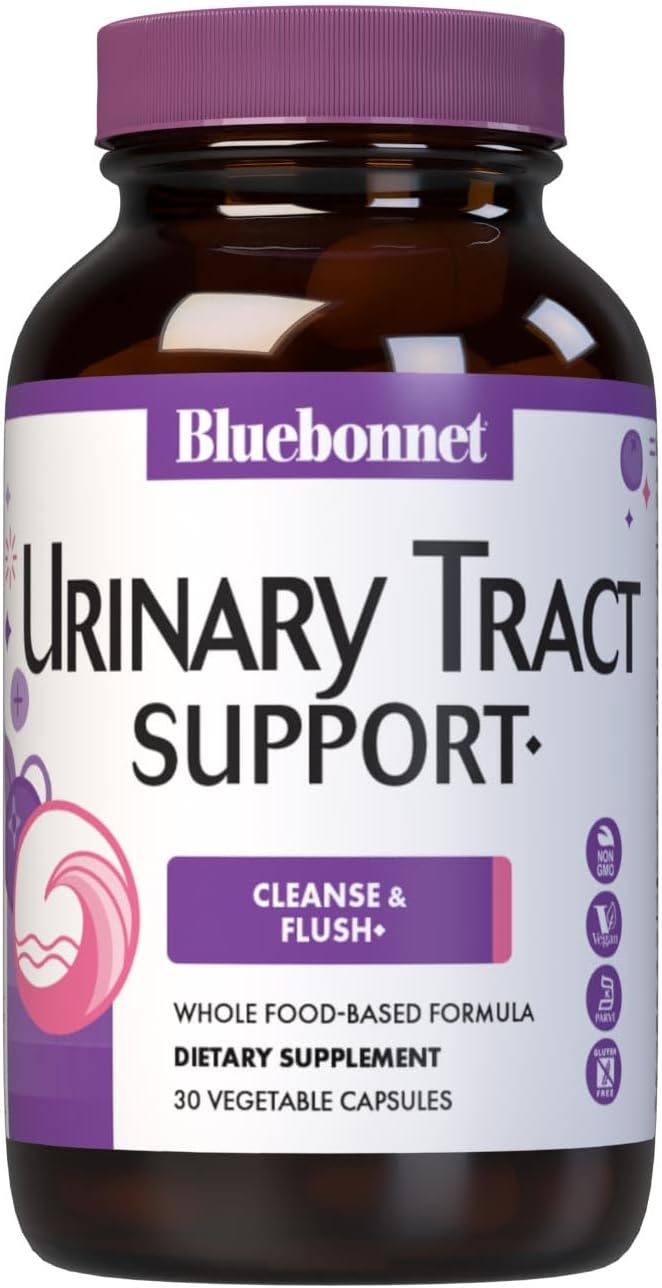 Bluebonnet Nutrition Urinary Tract Support Cleanse  Flush SoyFree GlutenFree KosherCertified NonGMO DairyFree Vegan 30 Vegetable Capsules 15 Servings - Image 1