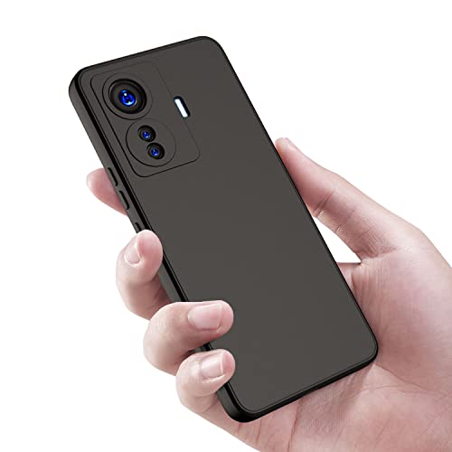 Kapa Matte Lens Shockproof Flexible Back Cover for Vivo IQOO Z6 PRO (5G) / Vivo T1 PRO (5G), Slim Silicone with Soft Lining Shockproof Flexible Full Body Bumper Case (Black) - Image 5