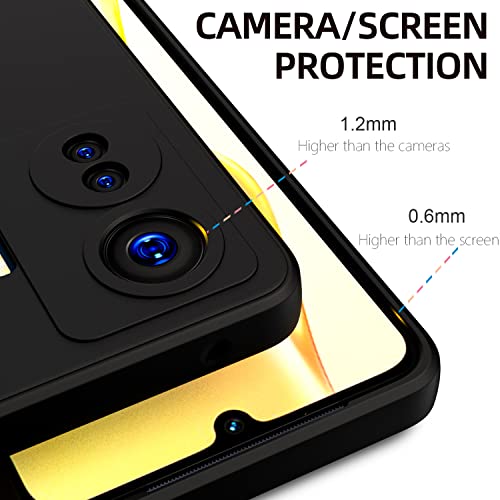 Kapa Matte Lens Shockproof Flexible Back Cover for Vivo IQOO Z6 PRO (5G) / Vivo T1 PRO (5G), Slim Silicone with Soft Lining Shockproof Flexible Full Body Bumper Case (Black) - Image 3