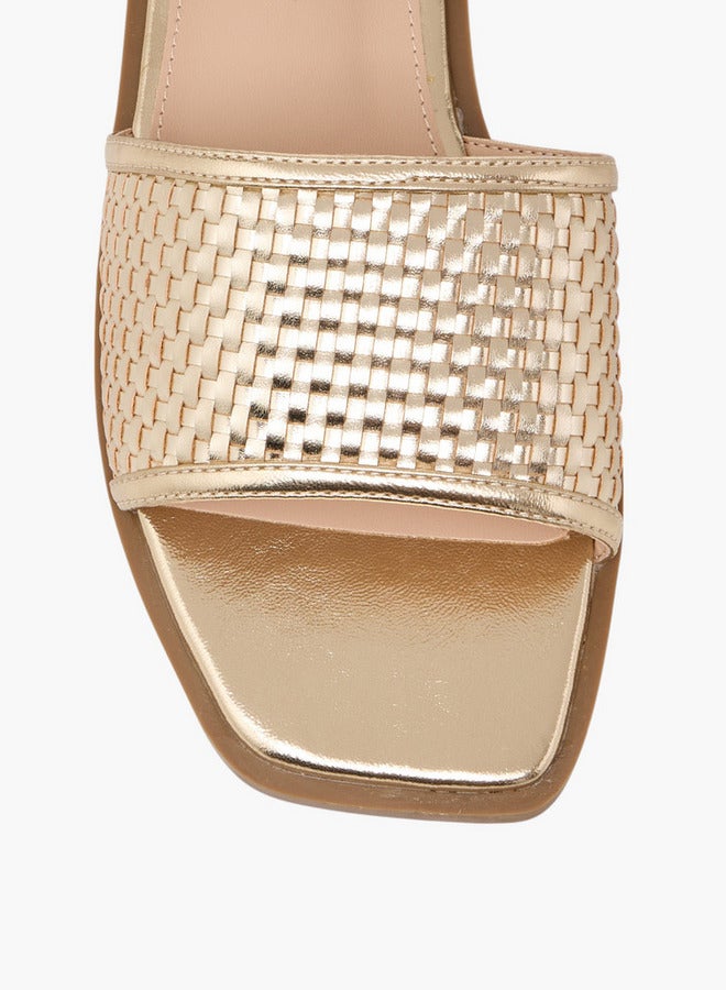 Flora Bella By Shoexpress Women Textured Slip-On Flat Sandals  - Image 4