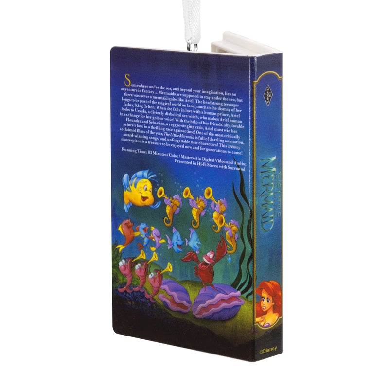 هولمارك ديزني أميرة ليتل ميرميد VHS شريط عيد الميلاد زخرفة عيد الميلاد - Image 2
