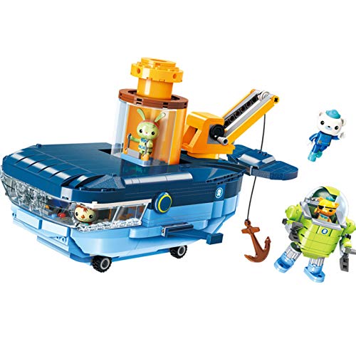 BASEPLATES للعمر 6 مغامرة المحيط بلوك البناء أوكونوتس مركبة الحوت الأزرق بارنكلز كواززي تويك 630 قطعة مجموعة طوب البناء بدون صندوق التعبئة - Image 1