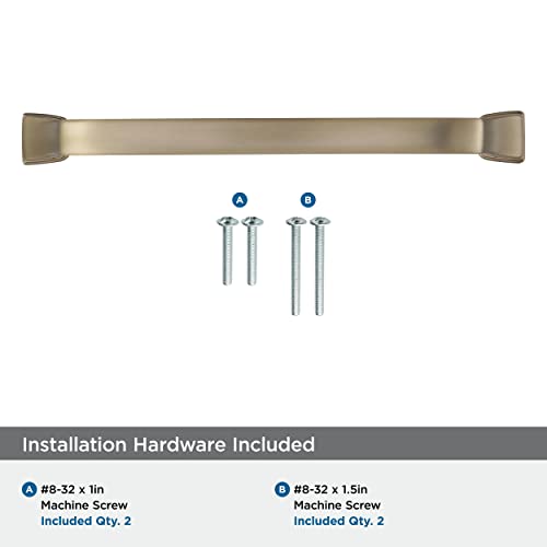 Amerock | Cabinet Pull | Golden Champagne | 6-5/16 inch (160 mm) Center to Center | Revitalize | 1 Pack | Drawer Pull | Drawer Handle | Cabinet Hardware - Image 5