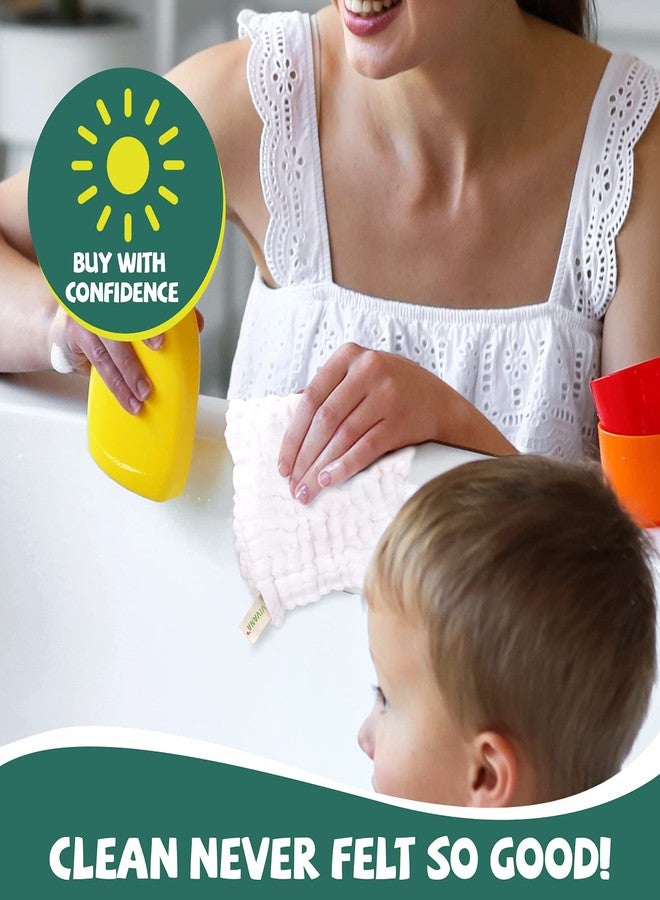 VIVANA Baby Muslin Washcloths -6 Layer Soft Absorbent Face Towel - Natural Newborn Wipes for Delicate Skin - Baby Registry as Shower - Image 5