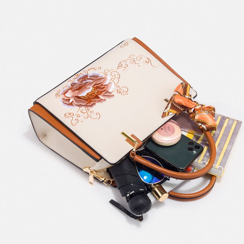 Mother'S Day Gift Embroidered New Chinese-Style Large-Capacity Portable Women'S Mother'S Bag Atmospheric High-End Crossbody Women'S Bag - Image 4